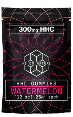 Hi on Nature Żelki HHC Kwaśny Arbuz, 300 mg, 12 szt.