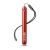 Narcos tabung aluminium merah, display 12 pcs