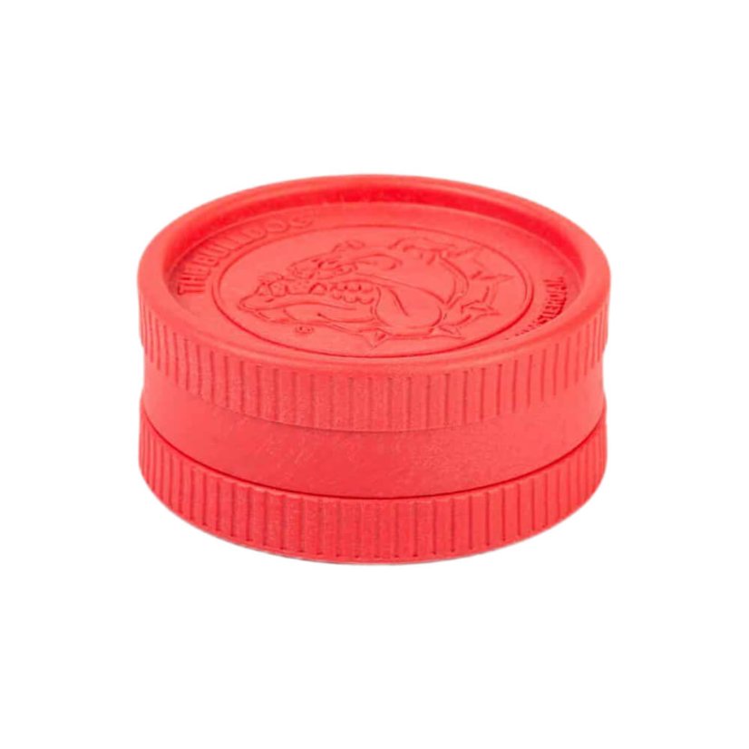 The Bulldog Red Eco Grinder - 2 parts, 24 pcs / display