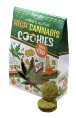 Euphoria Cereal cookies with CBD and hemp, 100 g - 12 pcs