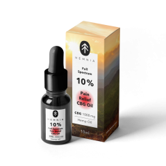 Hemnia Full spectrum Pain Relief CBG olej - 10 % CBG, 5 % CBD, 1000 mg, 10 ml