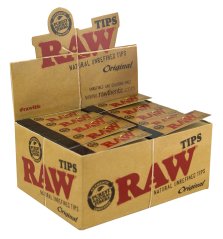RAW Original Tips ağartılmamış filtreler - bir kutuda 50 adet