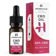 Herbican plnospektrální CBD olej, 20 %, 10 ml