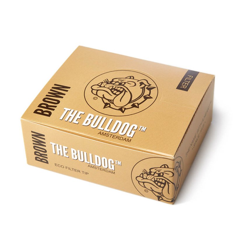 Bulldog Brown nebalināto filtru uzgaļi, 50 gab./displejs
