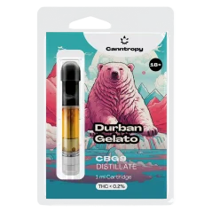 Canntropy CBG9 Cartridge Durban Gelato, CBG9 85% quality, 1 ml
