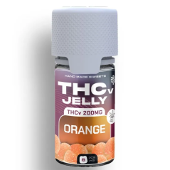 Чешки CBD THCV Jelly Orange, 25 mg THCV, 8 бр.