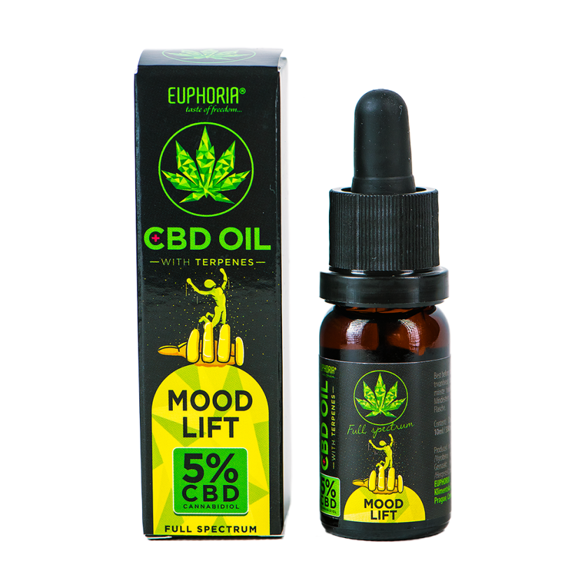Euphoria CBD Oil 5% with terpenes, 500 mg - Mood Lift, 10 ml