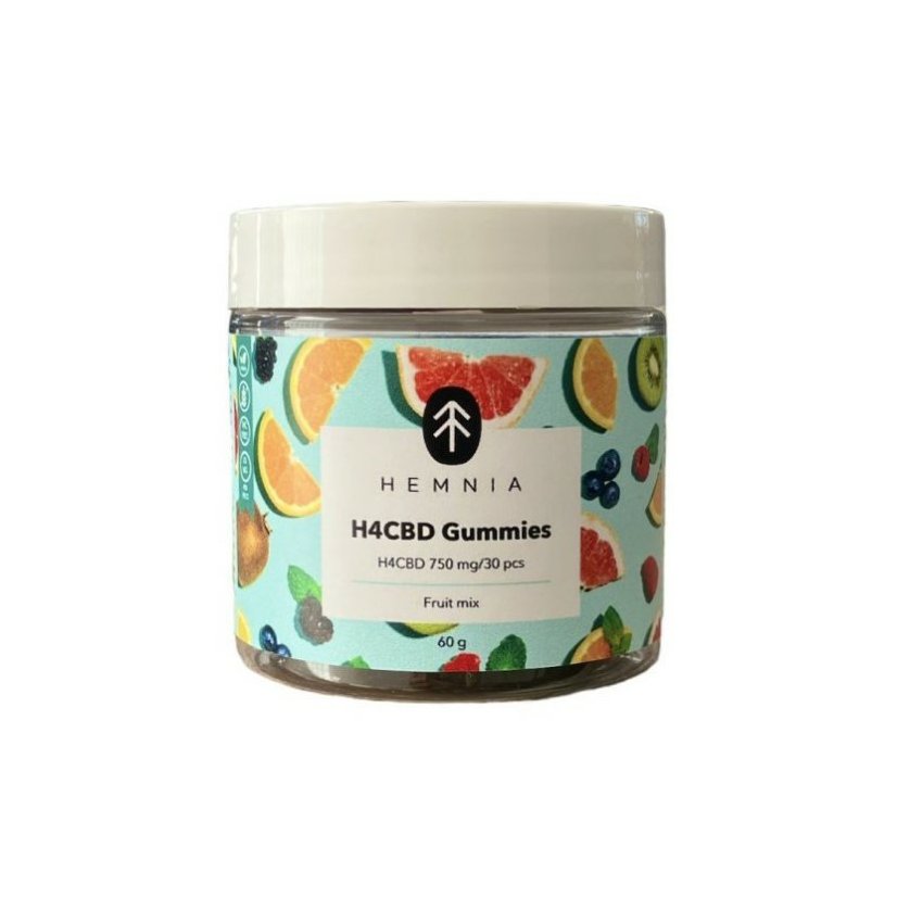 Hemnia H4CBD Gummies Fruit Mix, 750 mg H4CBD, 30 pcs x 25 mg, 60 g