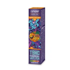 Euphoria T9HC-ALOITUSPAKETTI (Laite + Patruuna) Trooppiset hedelmät Haze, 2 ml