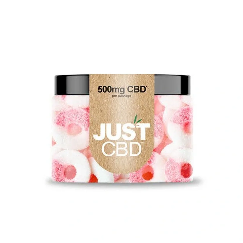 JustCBD Gummies melones gredzeni 250 mg - 3000 mg CBD