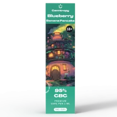 Canntropy CBC Vape Pen Blueberry Banana Pancake, 1ml, 95 % CBC - Display Box 10 pcs