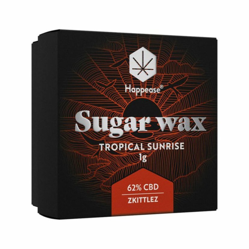 Happease - Extract Tropical Sunrise Sugar Wax, 62% CBD, 1 g
