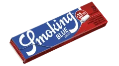 Smoking Paper Blue King Size sigaretipaberid + filtrid, väljapanekukarp 24 tk