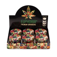 Euphoria Металне брусилице Гроови 63 мм, 4 комада - Дисплеј кутија са 6 комада
