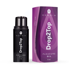 Hemnia Drop2Top - izpriecu eļļa ar vibrāciju, 5 ml