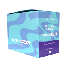 Canntropy H4CBD Vape Pen Gorilla Glue, 95 % H4CBD, 1 ml - Display Box, 10 pieces