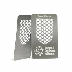 Royal Queen Seeds Molinillo de tarjetas RQS, 2 piezas, 15 x 12 x 2 cm