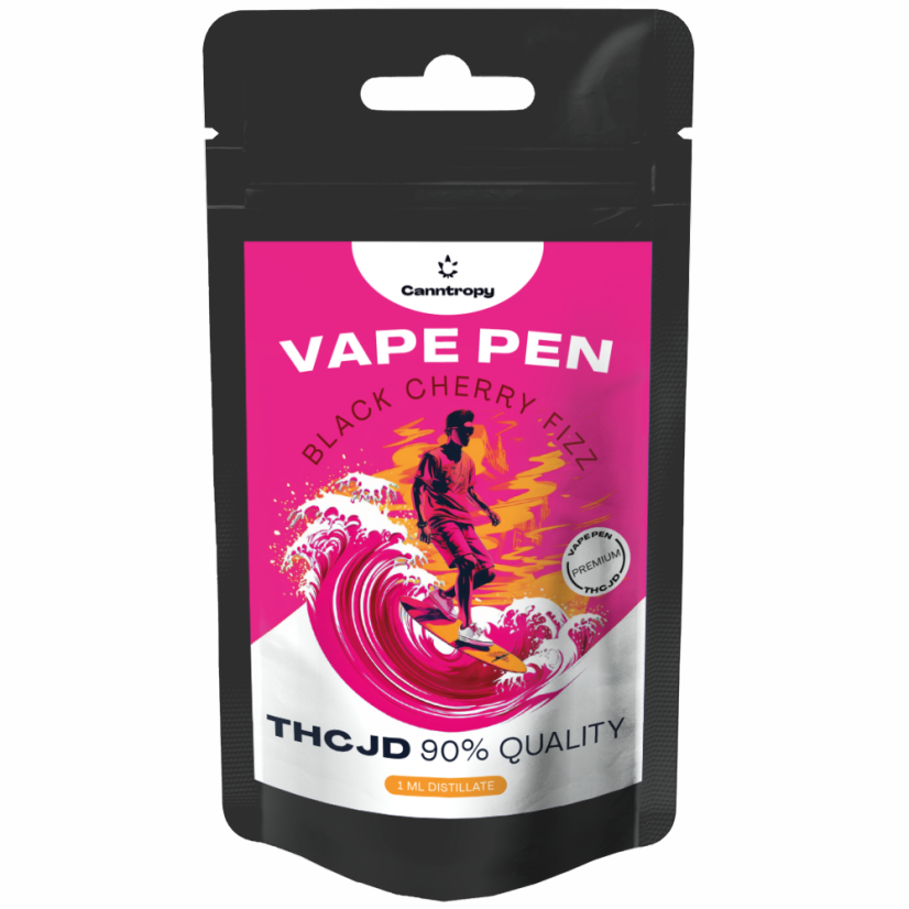 Canntropy THCJD Vape Pen Black Cherry Fizz, THCJD 90