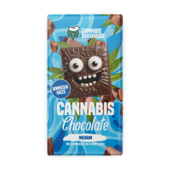 Cannabis Bakehouse Milk Chocolate bar with hemp seeds, Amnesia Haze, 1 pcs, 80 g