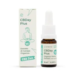 Enecta CBDay Plus Organic Hemp Extract CBD oil 15%, 1500 mg, 10 ml