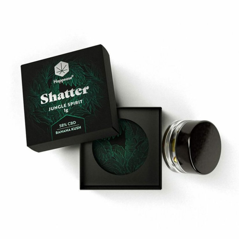 Happease - Ekstrakts Jungle Spirit Shatter 58% CBD, 1 g