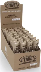The Original Cones, Конуси Натурал Кинг Сизе 3к Папер Пацк Дисплаи 32 ком