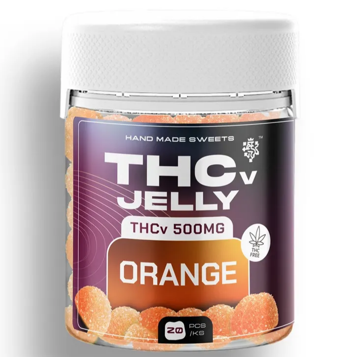 Czech CBD THCV Jelly Orange, 25 mg THCV, 20 pcs Czech CBD THCV Jelly Orange, 25 mg THCV, 20 pcs
