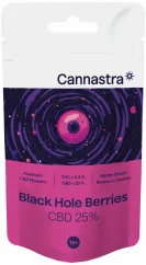 Cannastra CBD ziedi Black Hole Berries, CBD 25%, 1 g - 100 g