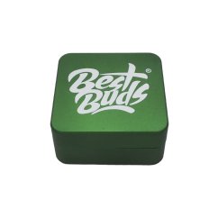 Best Buds Ploščati kvadratni aluminijasti brusilnik Trava, 2 dela, 50 mm