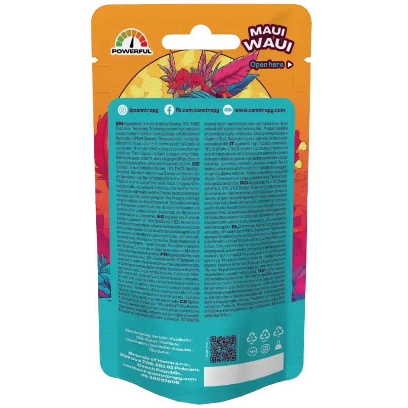 Canntropy THCD Flower Maui Waui, 10% THCD, 1–100 g