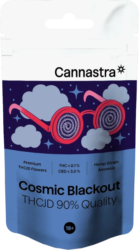 Cannastra THCJD Flower Cosmic Blackout, THCJD 90% kvalitāte, 1g - 100g