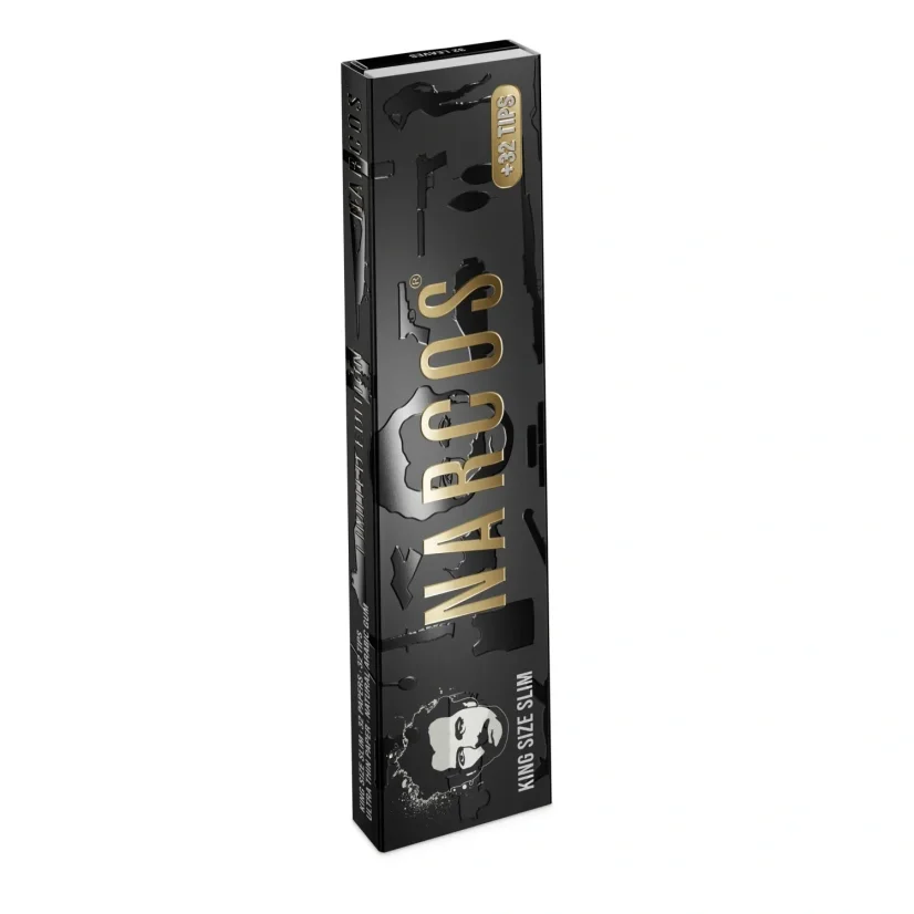 Narcos Limited Edition King Size Slim Rolling Papers + Tips - random design