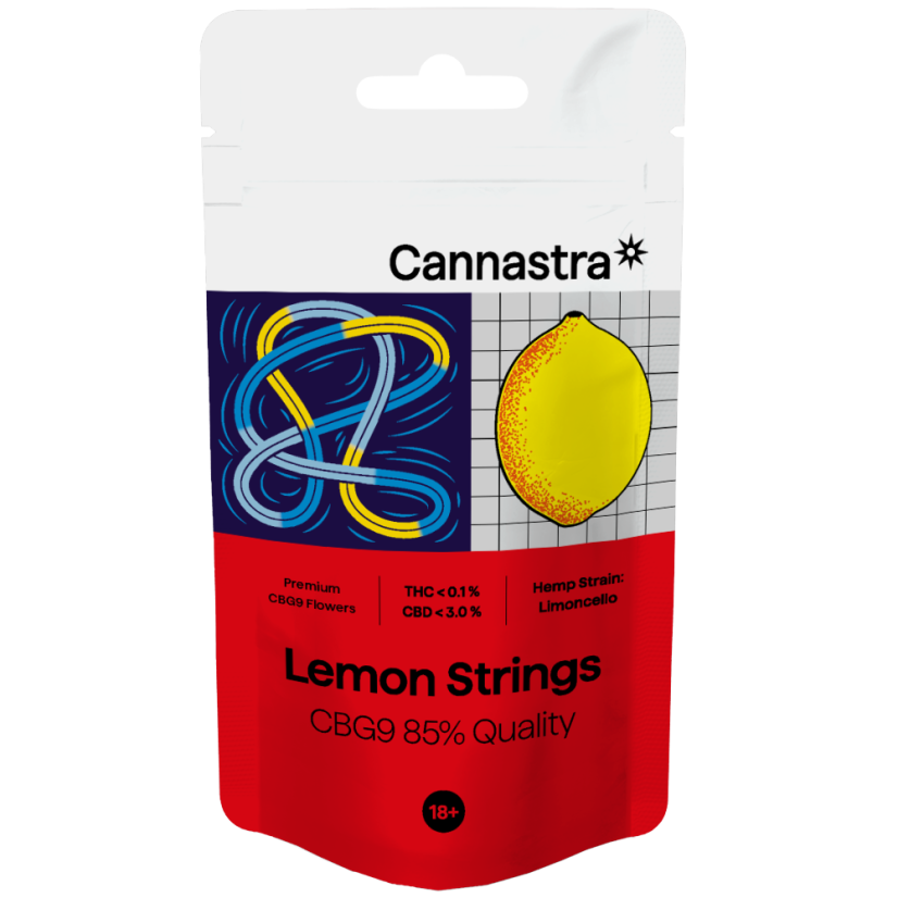 Cannastra CBG9 Flower Lemon Strings 85 % quality, 1 g - 100 g
