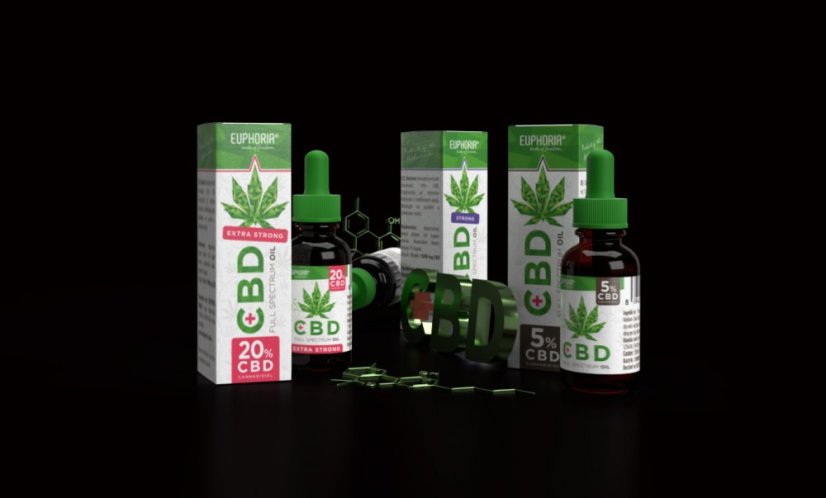 Euphoria CBD eļļa 20%, 10ml, 2000mg