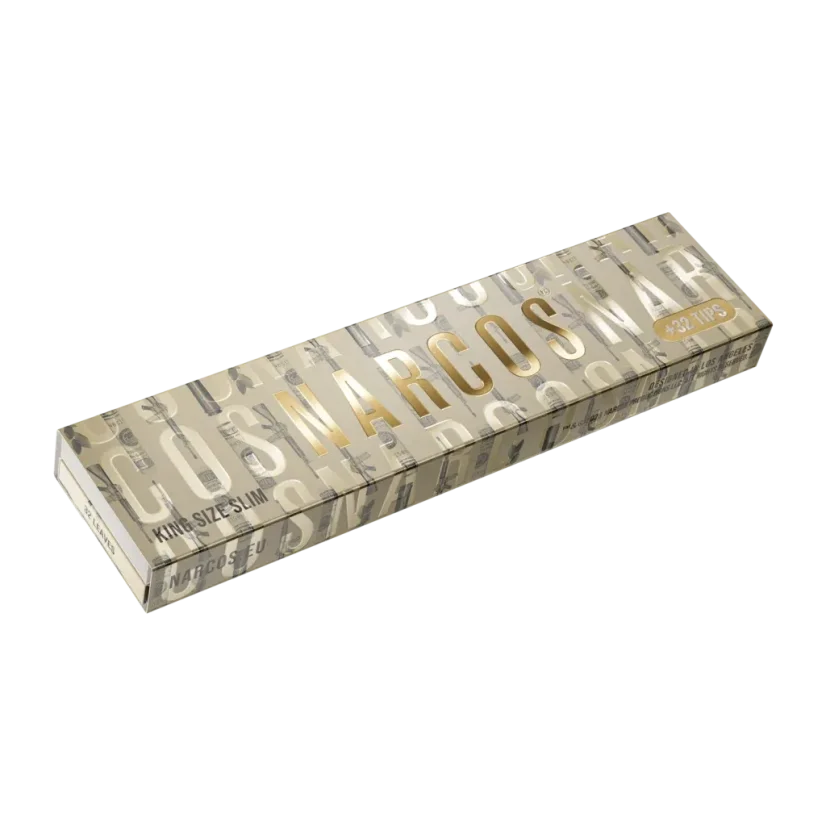 Narcos Limited Edition King Size Slim Rolling Papers + Tips - random design