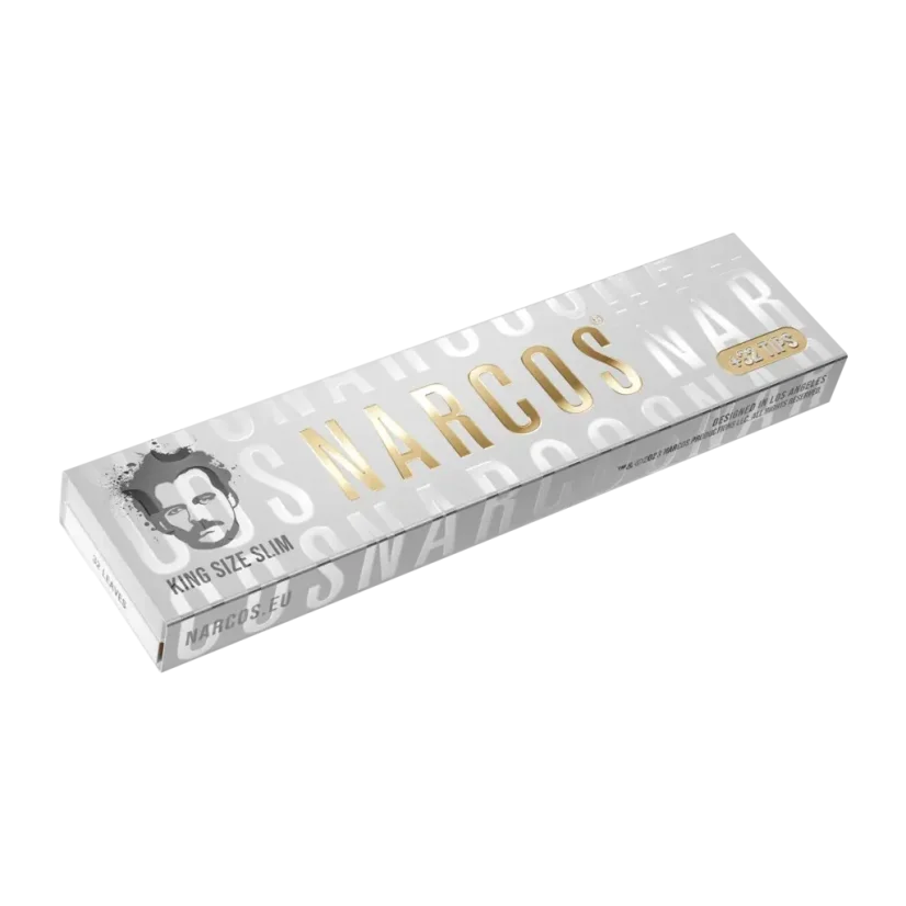 Narcos Limited Edition King Size Slim Rolling Papers + Tips - random design