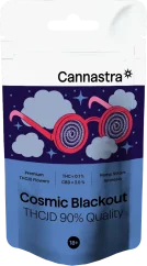 Cannastra THCJD Flower Cosmic Blackout, THCJD 90% kvalitāte, 1g - 100g