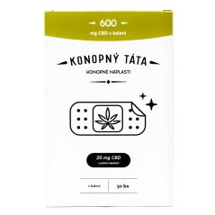 Konopný Táta CBD obliži, 600 mg CBD, 30 kos