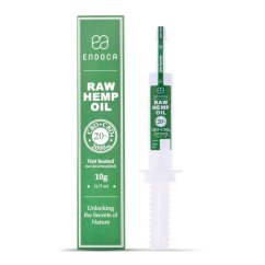Endoca RAW Kaņepju eļļas ekstrakts 2000 mg CBD + CBDa (20%), 10 g šļirce