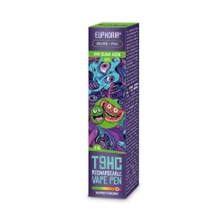 Euphoria T9HC-ALOITUSPAKETTI (Laite + Patruuna) Kiwi Guava Kush, 2 ml