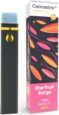 Cannastra CBDP Kertakäyttöinen Vape Pen Starfruit Surge, CBDP 88 % laatu, 1 ml