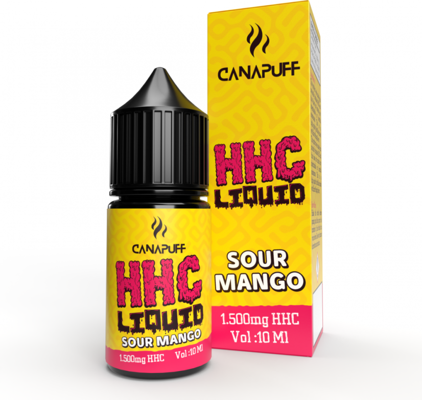 CanaPuff HHC リキッド サワーマンゴー 1500 mg, 10ml / CANATURA WHOLESALE