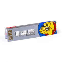 The Bulldog Original Silver キングサイズ スリム ローリングペーパー + フィルターチップ