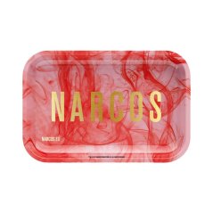 Narcos Metal Rolling Tray Pink Edition, medium, 19 x 29 cm