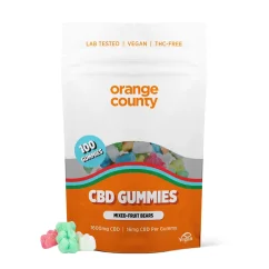 Orange County CBD Gummies Bears, 100 pcs, 1600 mg CBD, 500 g