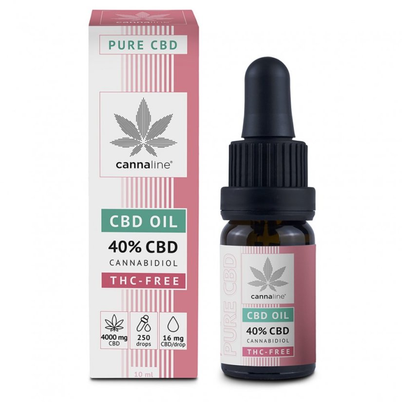 CANNALINE CBD kaņepju eļļa BEZ THC 40%, 4000 mg, 10 ml