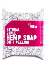 SUM konopné mydlo jemný peeling Natural & True, 80 g