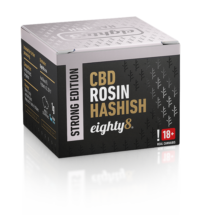 Eighty8 Rosin Hash 25 % CBD, THC 0,2%, 1 g