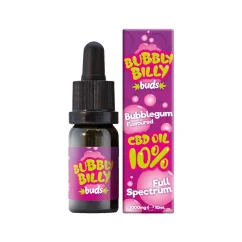 Bubbly Billy Buds CBD eļļa Bubble Gum, 10% CBD, 1000 mg, 10 ml