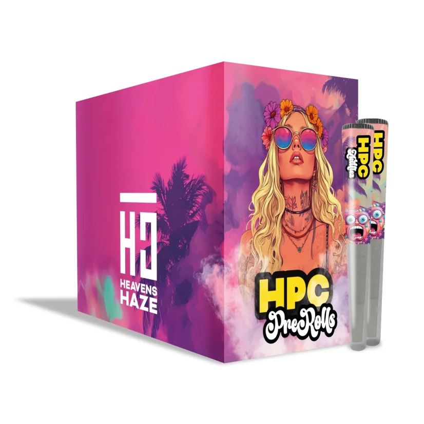 Heavens Haze HPC Приказна кутија преролова 24 pcs / 6 pcs Lemon Haze, 6 pcs Grizzly Kush, 6 pcs Zkittlez, 6 pcs Amnesia